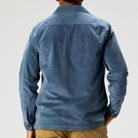 Flint and Tinder Corduroy Overshirt - Steel Blue - Medium - Picture 4 of 13